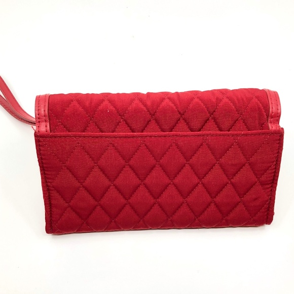 Vera Bradley.Red quilted RFID wallet with strap - Picture 2 of 4